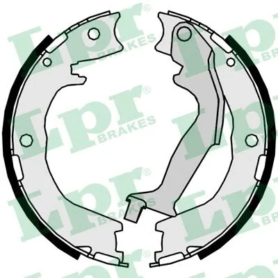Brake Shoe Set, parking brake (09940)