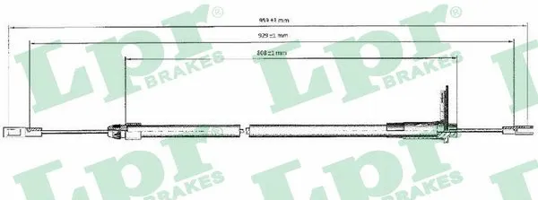 Cable Pull, parking brake (C0440B)