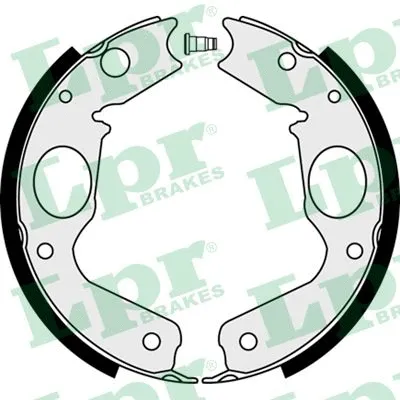 Brake Shoe Set, parking brake (08350)