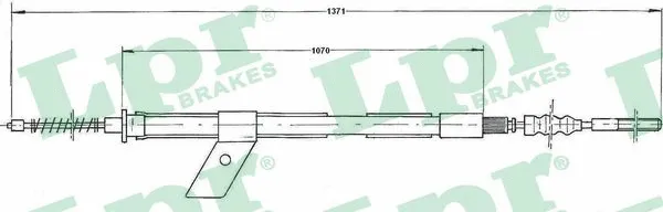 Cable Pull, parking brake (C0486B)