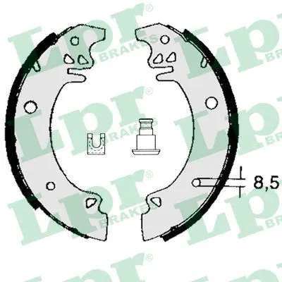 Brake Shoe Set (02750)