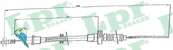 Cable Pull, clutch control (C0134C)