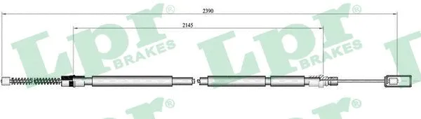 Cable Pull, parking brake (C0103B)
