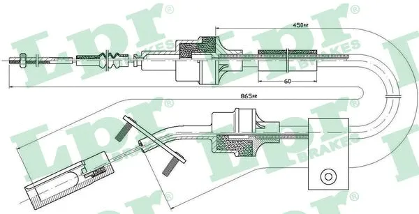 Cable Pull, clutch control (C0065C)