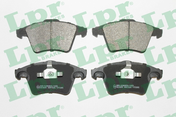Brake Pad Set, disc brake (05P1526)