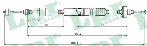 Cable Pull, clutch control (C0260C)