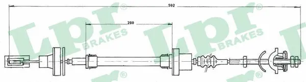 Cable Pull, clutch control (C0272C)