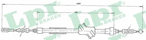 Cable Pull, parking brake (C0041B)