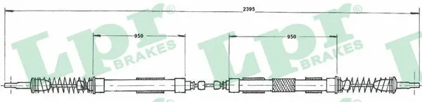 Cable Pull, parking brake (C0603B)