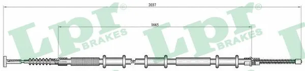 Cable Pull, parking brake (C0470B)
