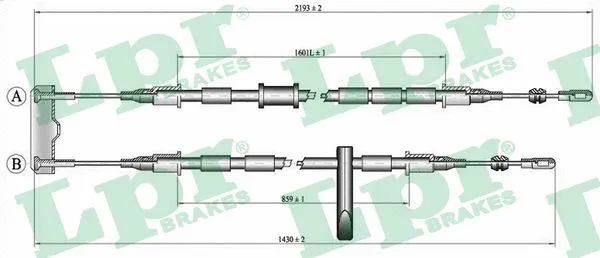 Cable Pull, parking brake (C0786B)