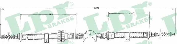Cable Pull, parking brake (C0220B)