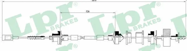 Cable Pull, clutch control (C0061C)