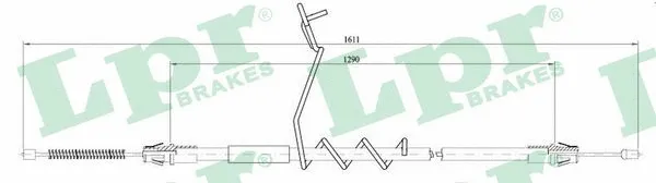 Cable Pull, parking brake (C0290B)