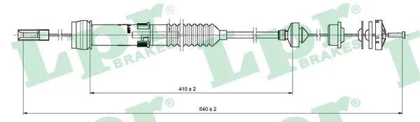 Cable Pull, clutch control (C0333C)