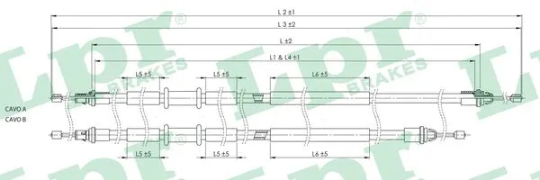 Cable Pull, parking brake (C0249B)