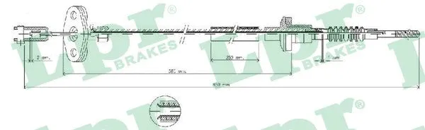 Cable Pull, clutch control (C0035C)