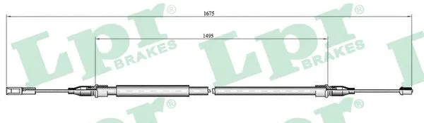 Cable Pull, parking brake (C0059B)