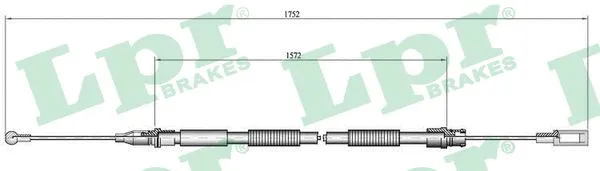 Cable Pull, parking brake (C0007B)
