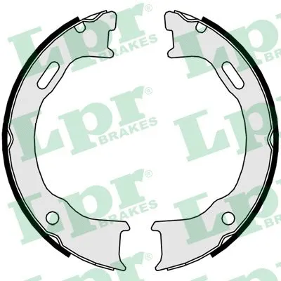 Brake Shoe Set, parking brake (01058)