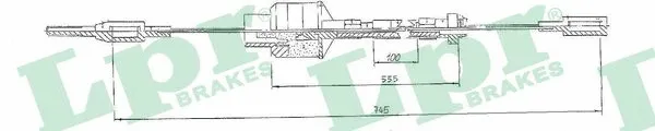 Cable Pull, clutch control (C0518C)