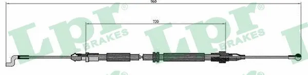 Cable Pull, parking brake (C0973B)