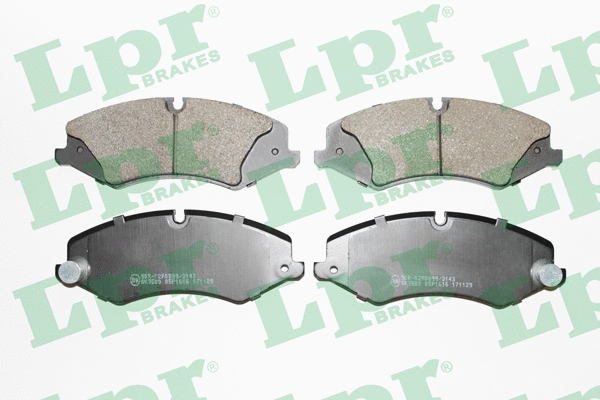 Brake Pad Set, disc brake (05P1616)