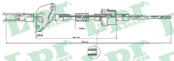 Cable Pull, clutch control (C0423C)