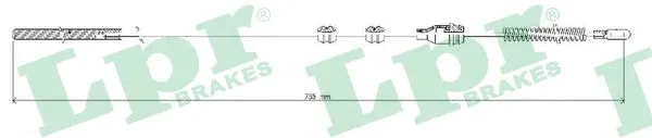 Cable Pull, parking brake (C0591B)