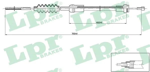 Cable Pull, clutch control (C0477C)