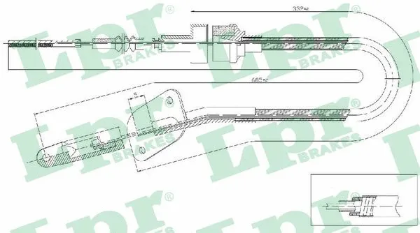 Cable Pull, clutch control (C0463C)