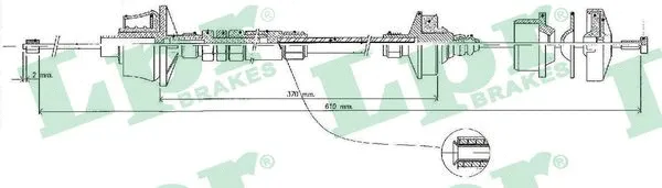 Cable Pull, clutch control (C0536C)