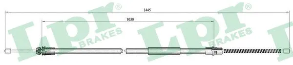 Cable Pull, parking brake (C0752B)