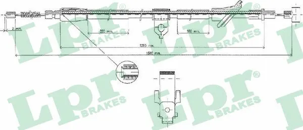 Cable Pull, parking brake (C0529B)