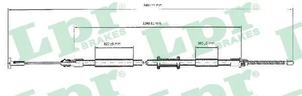 Cable Pull, parking brake (C0600B)