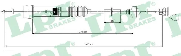 Cable Pull, clutch control (C0013C)