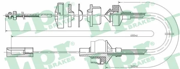 Cable Pull, clutch control (C0164C)