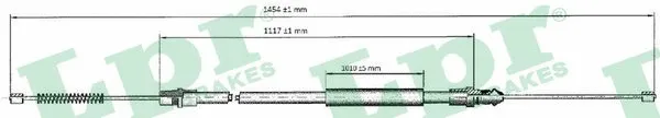 Cable Pull, parking brake (C0692B)