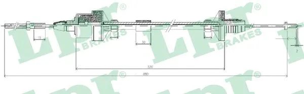 Cable Pull, clutch control (C0122C)