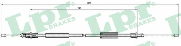 Cable Pull, parking brake (C0107B)