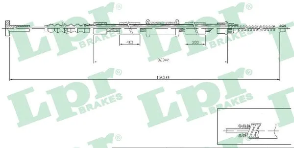 Cable Pull, parking brake (C0471B)