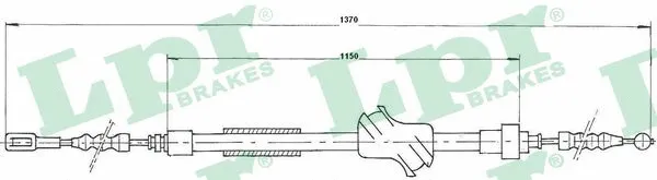 Cable Pull, parking brake (C0044B)