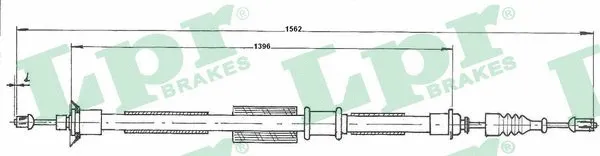 Cable Pull, parking brake (C0199B)