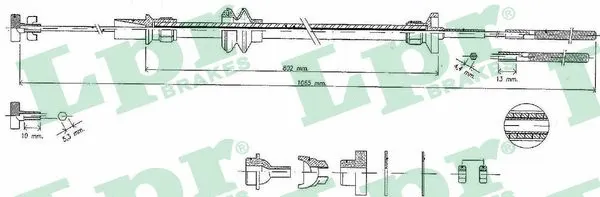 Cable Pull, clutch control (C0452C)