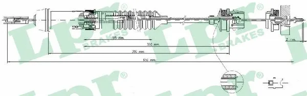 Cable Pull, clutch control (C0340C)