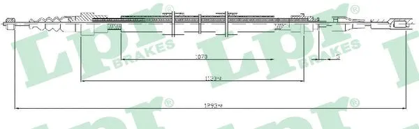 Cable Pull, parking brake (C0258B)