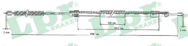 Cable Pull, parking brake (C0096B)