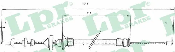 Cable Pull, clutch control (C0176C)