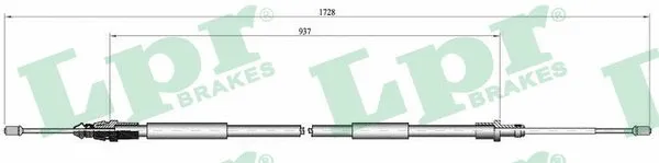 Cable Pull, parking brake (C0097B)