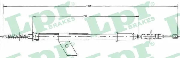 Cable Pull, parking brake (C0487B)